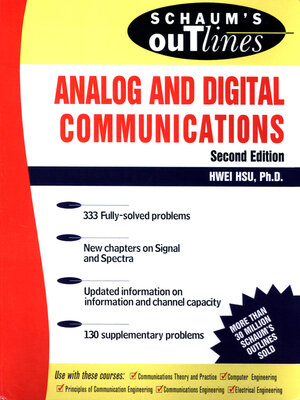cover image of Schaum's Outline of Analog and Digital Communications